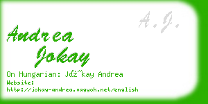 andrea jokay business card